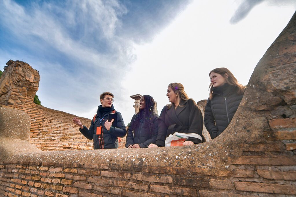 Students at Ostia Antica