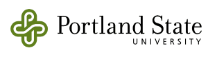Portland State University logo in color.