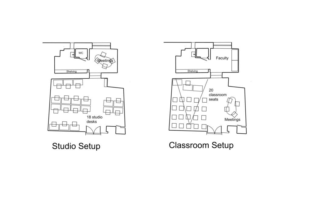 floor plan of studio
